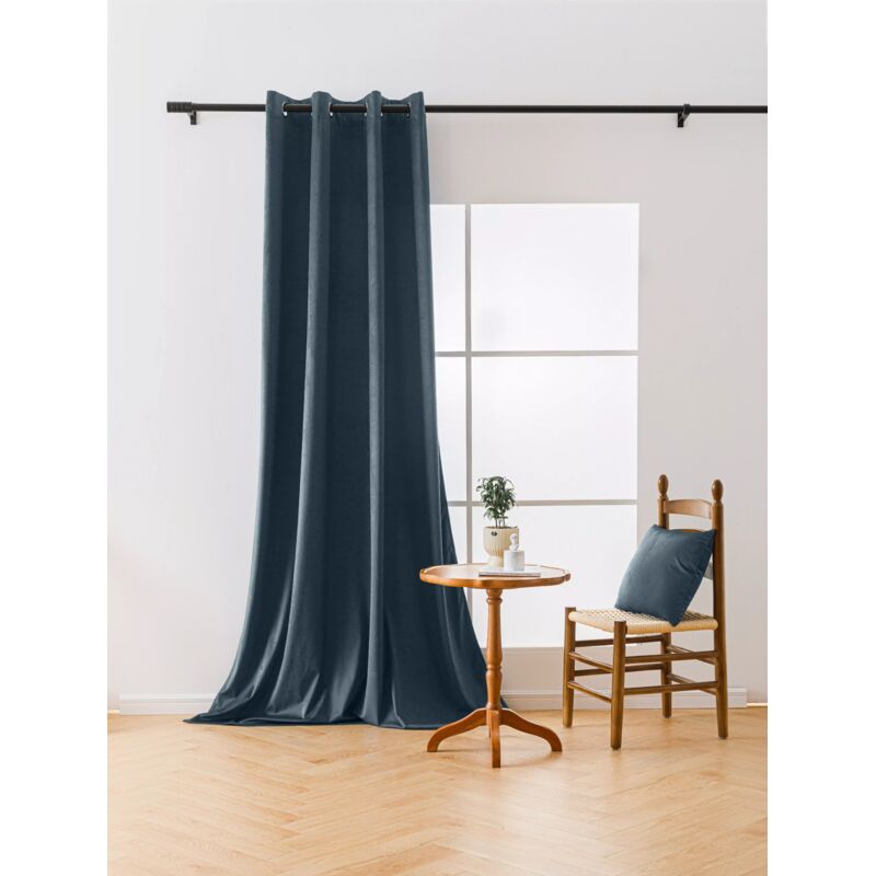 RIDEAU VELOURS OCCULTANT 140x250 AVEC ŒILLETS