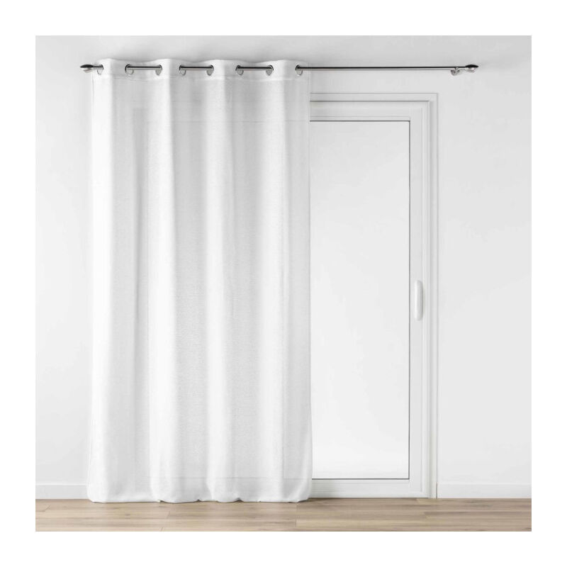 Rideau Voilage à Œillets 'Loulaine' 140x240cm Blanc