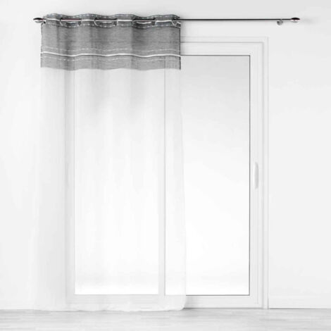 Rideau Voilage à Œillets "Aloria" 140x280cm Blanc