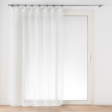 Rideau Voilage à Œillets "Davina" 140x240cm Blanc