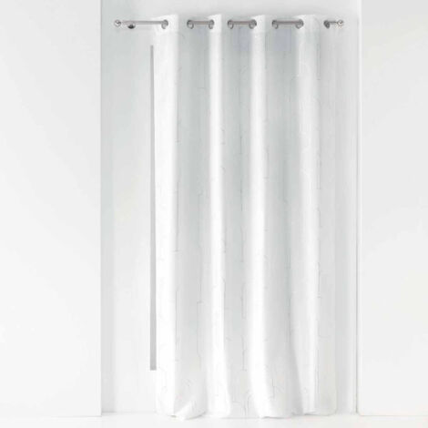 Rideau Voilage à Œillets "Domea" 140x260cm Blanc