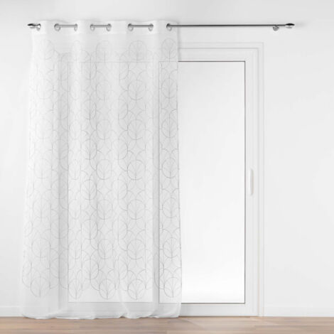 Rideau Voilage à Œillets "Felicia" 140x240cm Argent