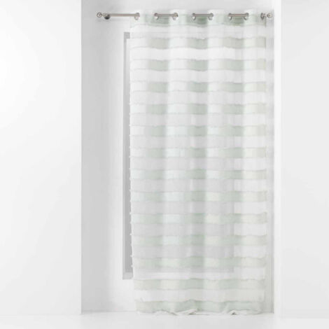 Rideau Voilage à Œillets "Lalina" 140x260cm Menthe