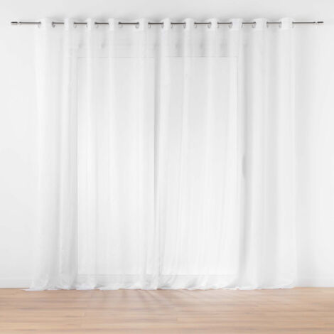 Rideau Voilage à Œillets "Lisséa" 400x240cm Blanc
