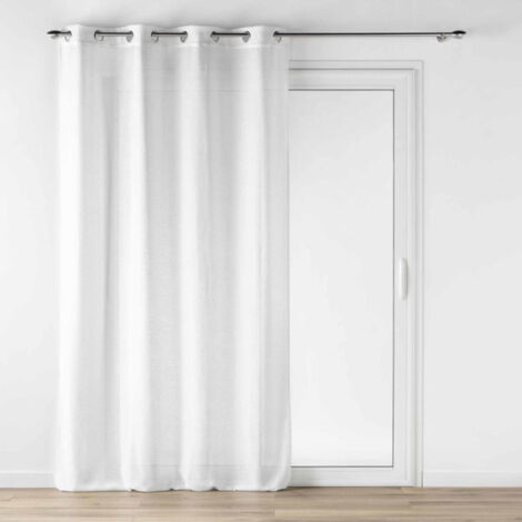 Rideau Voilage à Œillets "Loulaine" 140x280cm Blanc