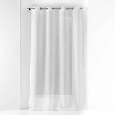 Rideau Voilage à Œillets "Malina" 140x240cm Blanc