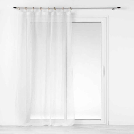 Rideau Voilage à Œillets "Minalisa" 140x240cm Blanc
