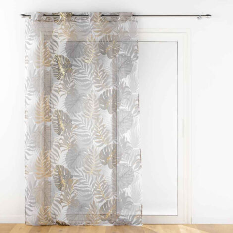 Rideau Voilage à Œillets "Mogador" 140x280cm Beige
