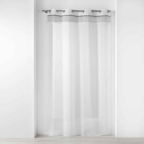 Rideau Voilage à Œillets "Nikita" 140x240cm Blanc