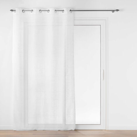 Rideau Voilage à Œillets "Odessa" 140x240cm Blanc