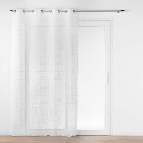 Rideau Voilage à Œillets "Odessa" 140x240cm Or