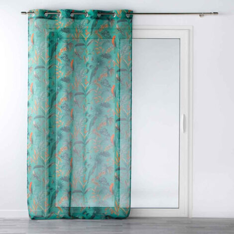 Rideau Voilage à Œillets "Panis" 140x240cm Bleu