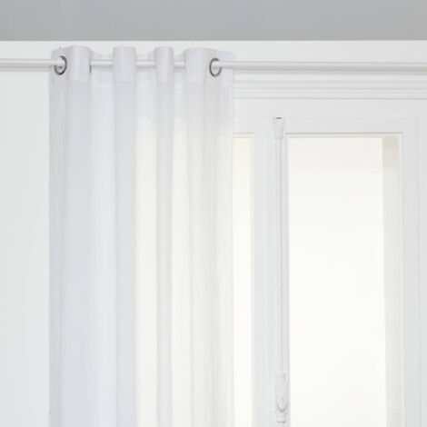 Rideau Voilage à Œillets "Paxta" 135x240cm Blanc