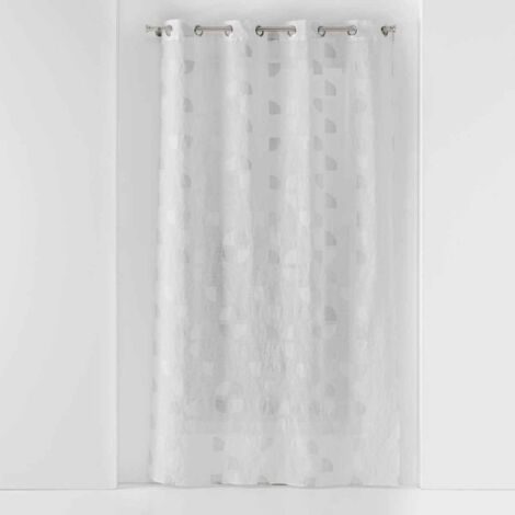 Rideau Voilage à Œillets "Pixie" 140x240cm Blanc
