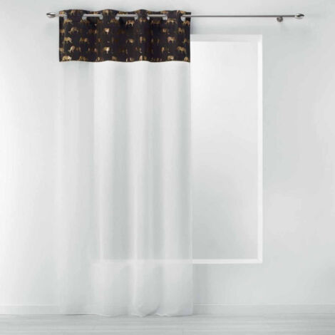 Rideau Voilage à Œillets "Tigalo" 140x240cm Blanc