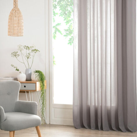 Rideau Voilage "Ana" 140x240cm Gris