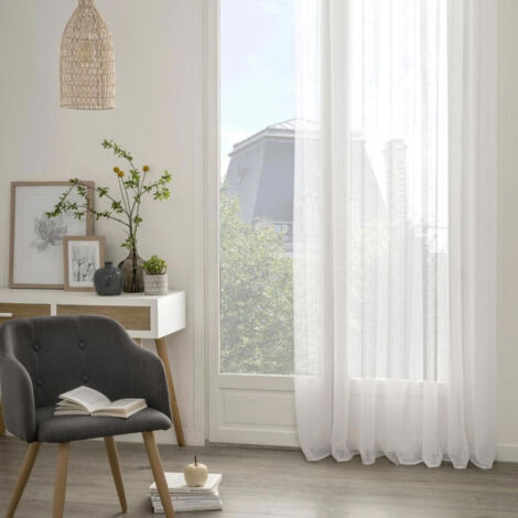 Rideau Voilage "Anissa" 140x240cm Blanc