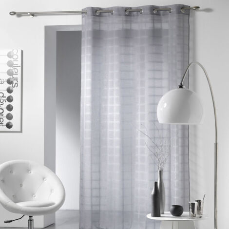 Rideau Voilage "Candide" 140x240cm Gris