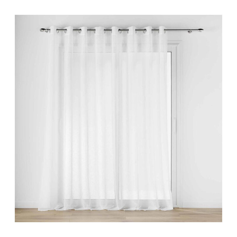 Rideau Voilage à Œillets "Carlin" 300x240cm Naturel