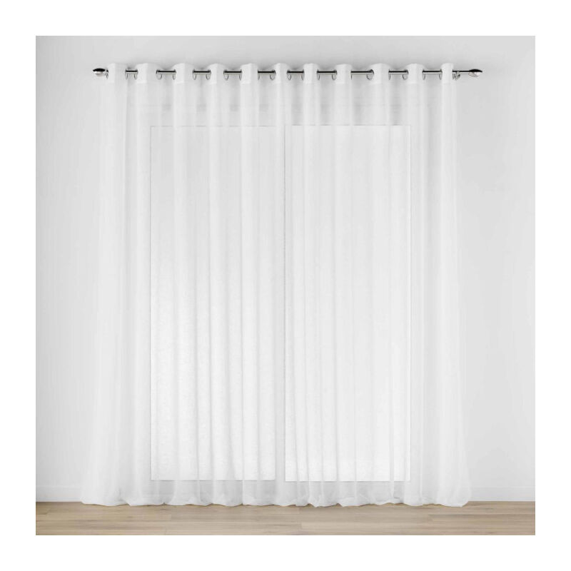 Rideau Voilage à Œillets 'Carlin' 400x240cm Naturel