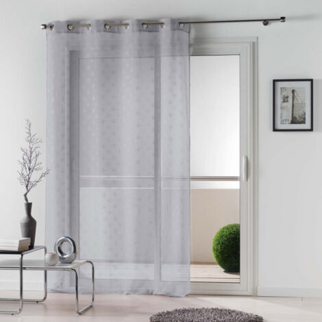 Rideau Voilage "Damina" 140x240cm Gris