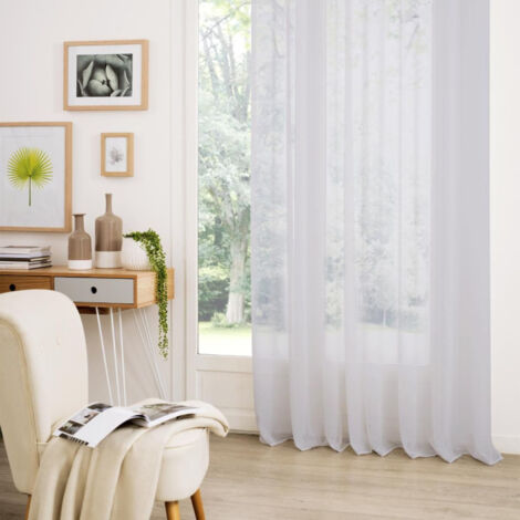 Rideau Voilage "Etamine" 140x260cm Gris