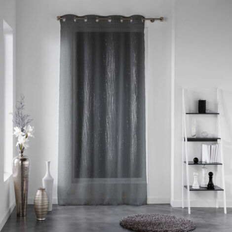Rideau Voilage "Filiane" 140x240cm Anthracite