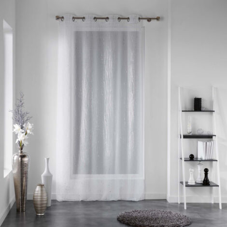 Rideau Voilage "Filiane" 140x240cm Blanc