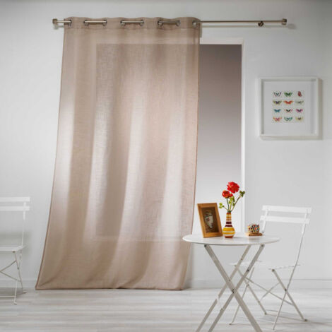 Rideau Voilage "Haltona" 140x280cm Noisette
