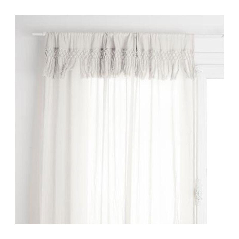 Rideau Voilage 'Macramé iv' 140x260cm Ivoire