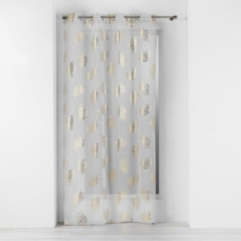 Rideau Voilage "Sunny Gold" 140x280cm Or