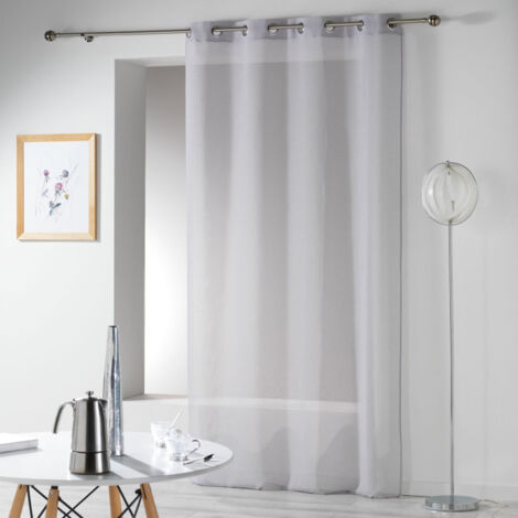Rideau Voilage "Telma" 140x280cm Gris