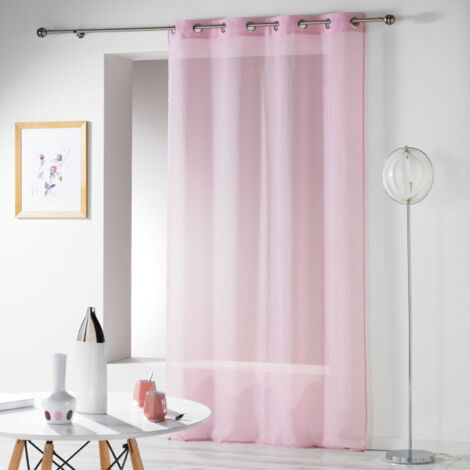 Rideau Voilage "Telma" 140x280cm Rose