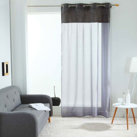 Rideau Voilage "Valentina" 140x240cm Gris
