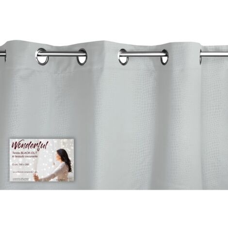 Rideau Wonderful gris 140 x 280 cm BLACK OUT