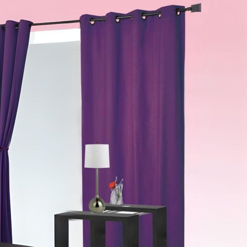 Rideau 80% occultant vu sur d&co Prune 140x260 cm