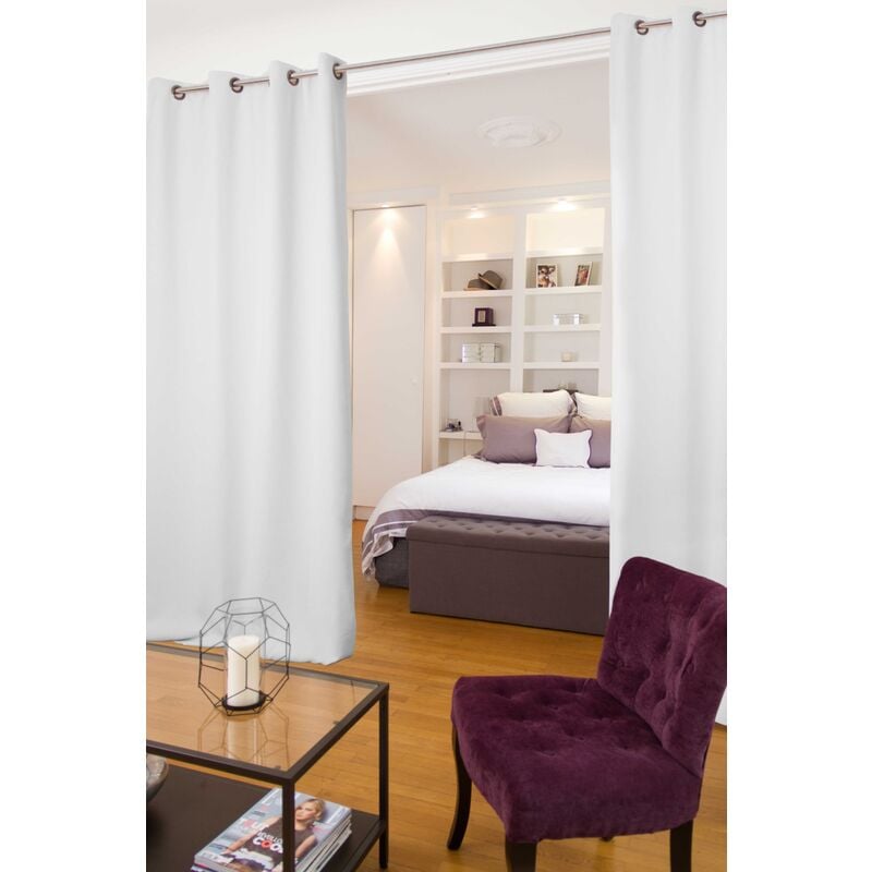 Rideau Séparateur de Pièce 'moondream' Blanc 140x250 cm