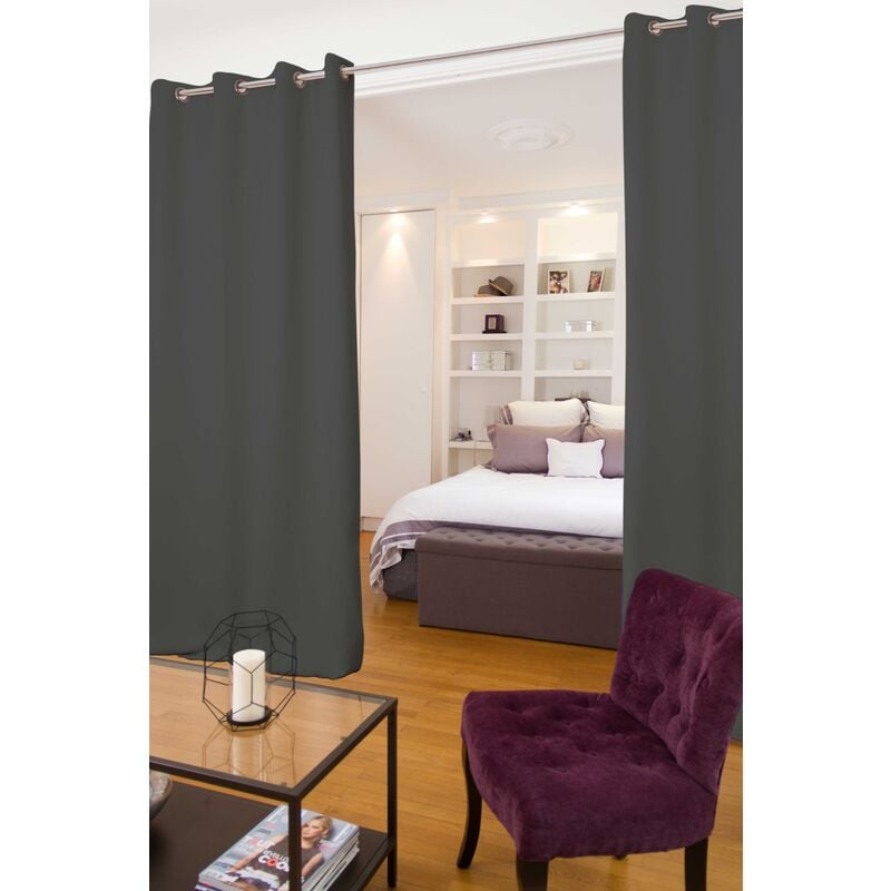 Rideau Séparateur de Pièce 'moondream' Argent 140x250 cm