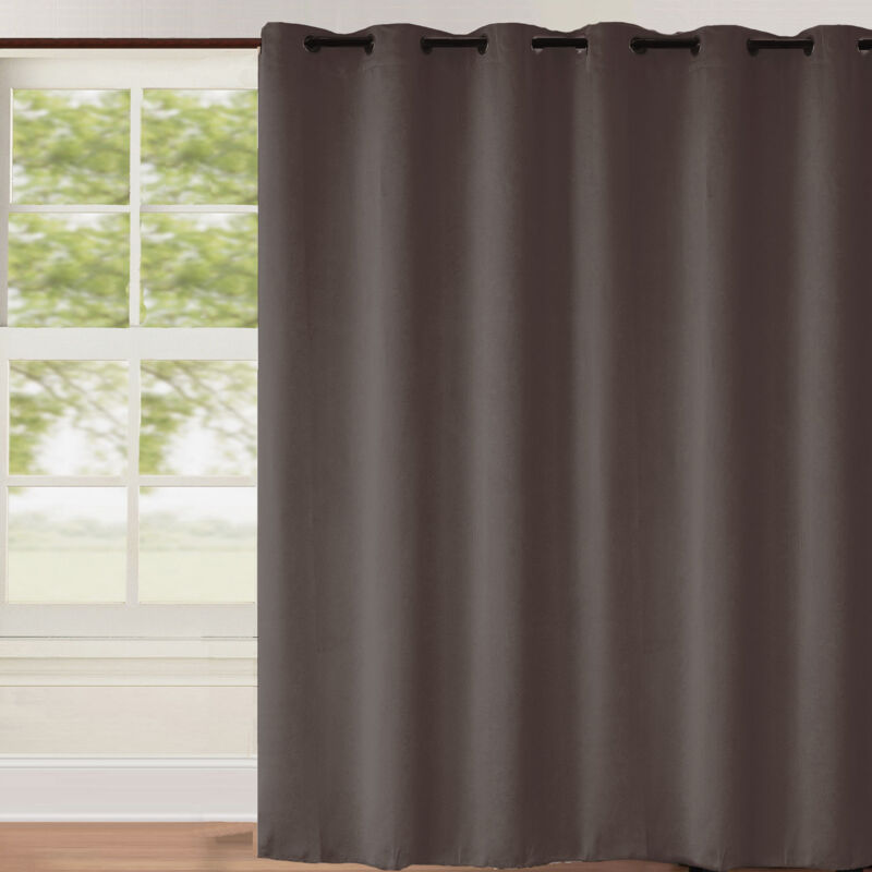 Homemaison - Rideau occultant uni grande largeur Taupe 240x260 cm