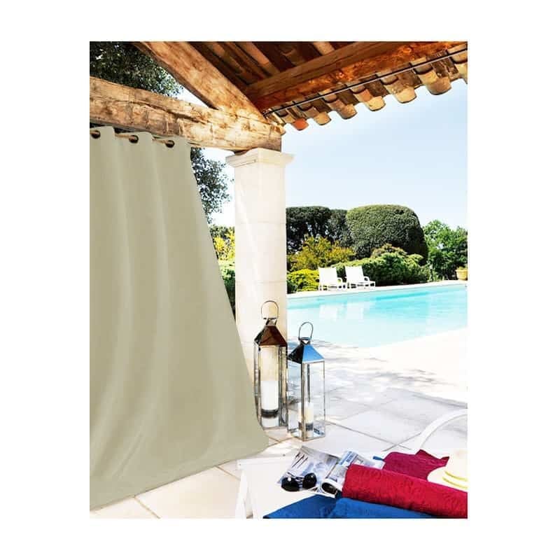 Rideau extérieur écru - 135x240cm - Ecru