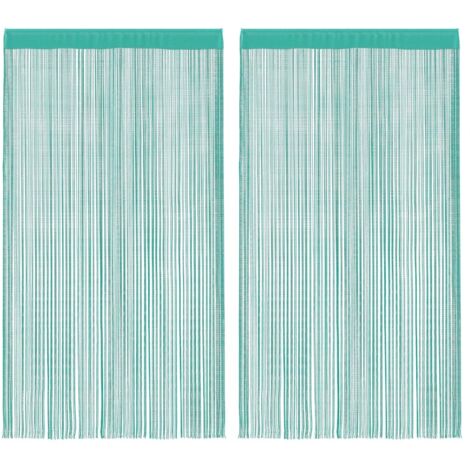 Rideaux à fils 2 pcs turquoise 100x250 cm CFW82790