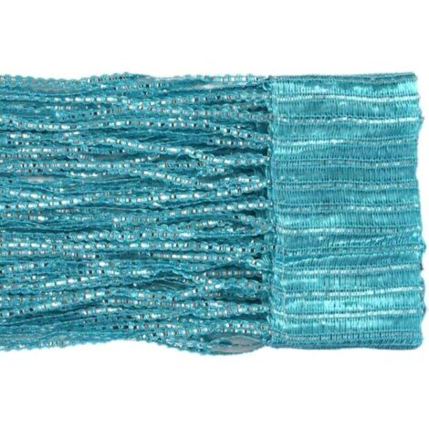 Rideaux à pompons 100 x 200 cm, cloisons à pompons, adaptés aux portes, fenêtres, maison, décoration, événements, décoration (couleur hu)