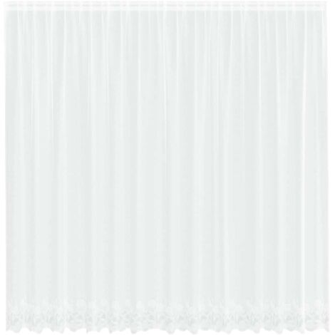 Rideaux avec des rideaux Blanc 500x100cm Polyester CFW41505
