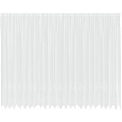 Rideaux avec des rideaux Blanc 500x100cm Polyester CFW49264