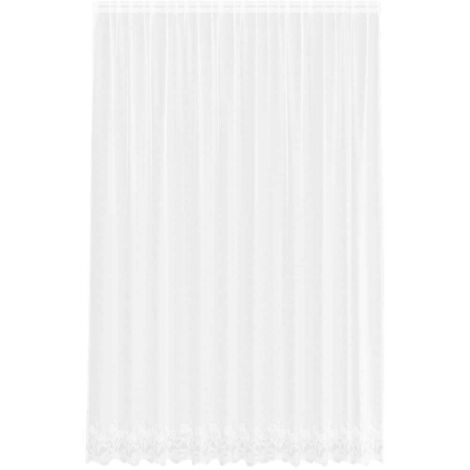 Rideaux avec des rideaux Blanc 500x100cm Polyester CFW65725