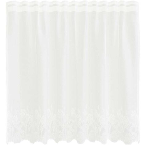 Rideaux avec des rideaux Blanc 500x100cm Polyester CFW71241