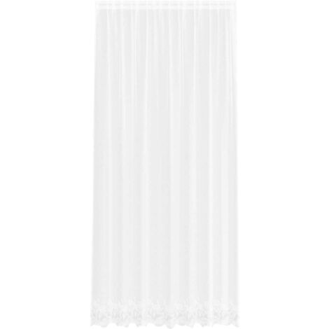 Rideaux avec des rideaux Blanc 500x100cm Polyester CFW80786