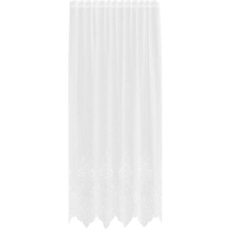 Rideaux avec des rideaux Blanc 500x100cm Polyester CFW94455