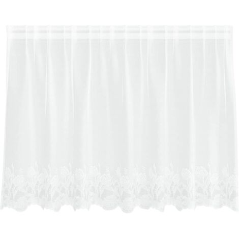 Rideaux avec des rideaux Blanc 500x100cm Polyester CFW98726