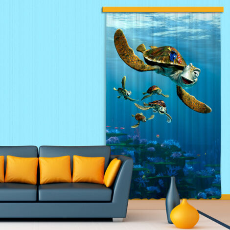 Rideaux Crush Le Monde de Némo Disney-Voilage : 140x245 cm